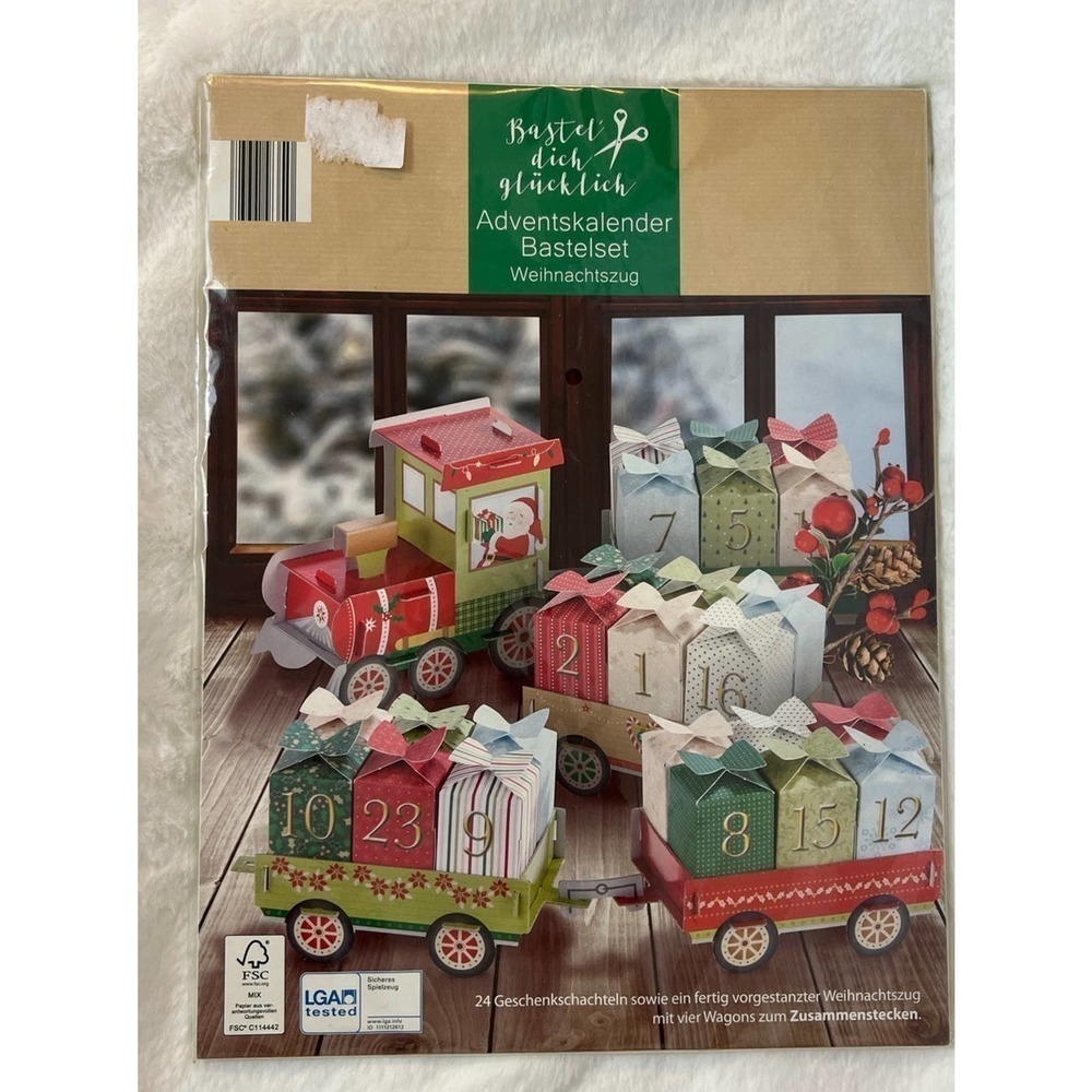 Advent Christmas Countdown Calendar‎ German Basteł dich glücklich